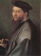 Andrea del Sarto Portrait of ecclesiastic oil on canvas